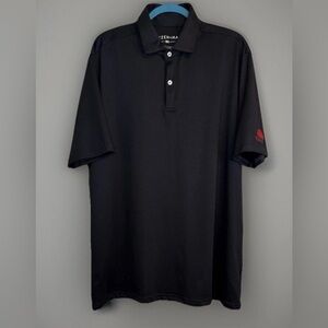 Mizzen+Main Black Performance Collar Golf Polo Shirt Mens Sz XXL Buttery USA